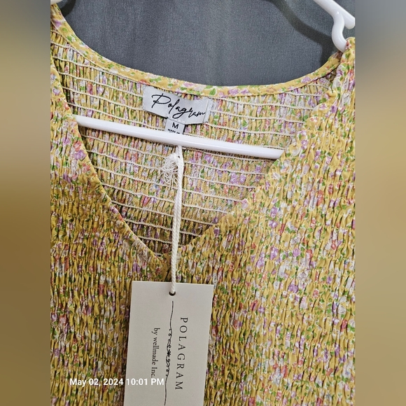 Yellow Polygram sundress medium - Picture 5 of 10